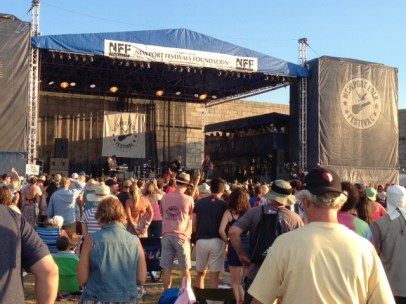 Patti Smith Newport 2016 sun drenched stage